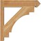 Ekena Millwork Merced Rough Sawn Arts and Crafts Outlooker, Western Red Cedar, 6"W x 24"D x 24"H OUT06X24X24MRC03RWR - alternate 4